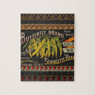 Koord-Bean-etiket Grogetable Land Legpuzzel