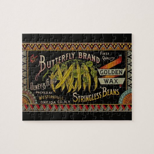 Koord-Bean-etiket Grogetable Land Legpuzzel (Horizontaal)