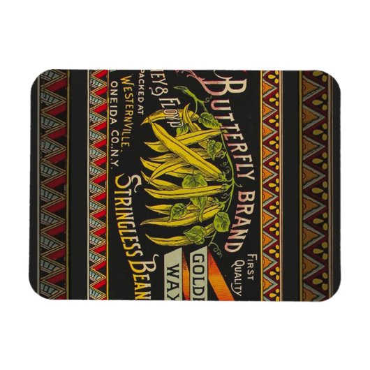 Koord-Bean-etiket Grogetable Land Magneet (Horizontaal)