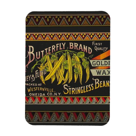 Koord-Bean-etiket Grogetable Land Magneet (Verticaal)