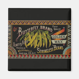 Koord-Bean-etiket Grogetable Land Magneet