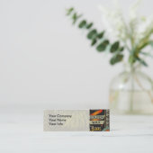 Koord-Bean-etiket Grogetable Land Mini Visitekaartje (Staand voorkant)