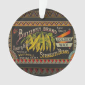 Koord-Bean-etiket Grogetable Land Ornament (voorkant)