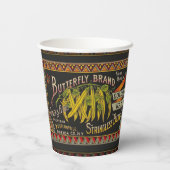 Koord-Bean-etiket Grogetable Land Papieren Bekers (Achterkant)