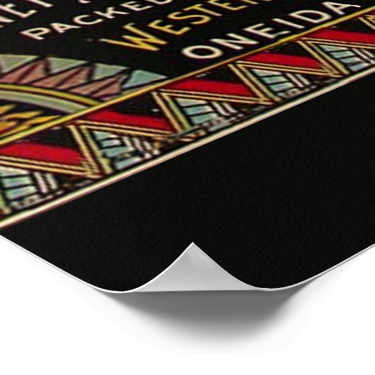 Koord-Bean-etiket Grogetable Land Poster (Hoek)