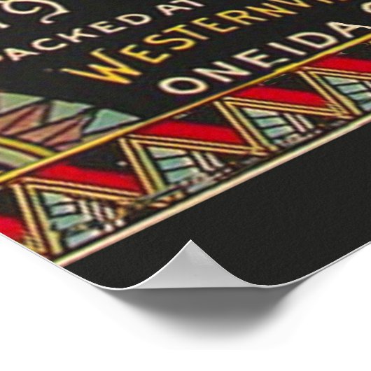 Koord-Bean-etiket Grogetable Land Poster (Hoek)