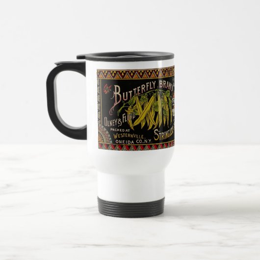 Koord-Bean-etiket Grogetable Land Reisbeker (Links)