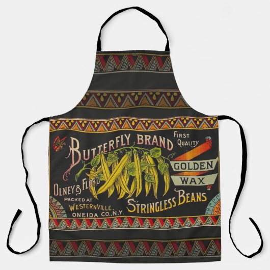 Koord-Bean-etiket Grogetable Land Schort (Voorkant)