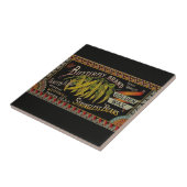 Koord-Bean-etiket Grogetable Land Tegeltje (Zijkant)