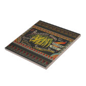 Koord-Bean-etiket Grogetable Land Tegeltje (Zijkant)