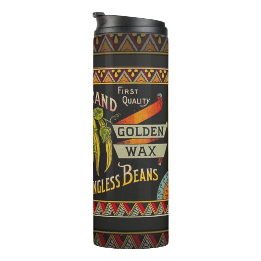 Koord-Bean-etiket Grogetable Land Thermosbeker (Geroteerd rechts)