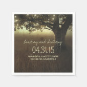 Koord-lampbomen, trouwerijpapier, luiers servetten (Voorkant)