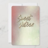 Koord licht gouden vonk kaart (Achterkant)