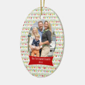 Koord licht kerstvakantiefotoversiering keramisch ornament (Links)