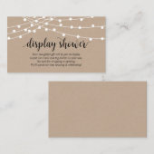 Koord lichten, Boerderij Kraft themed, display Sho Informatiekaartje (Voorkant / Achterkant)