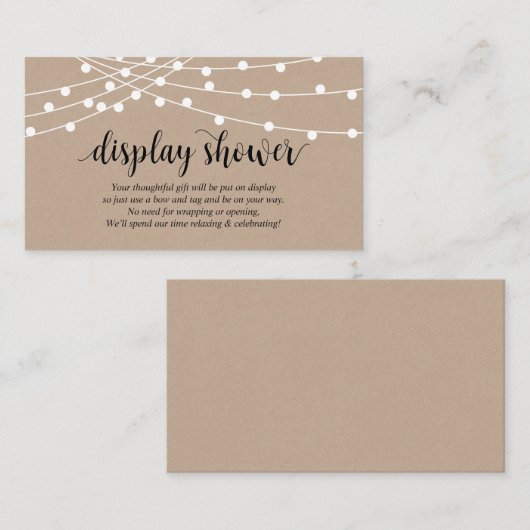 Koord lichten, Boerderij Kraft themed, display Sho Informatiekaartje (Voorkant / Achterkant)