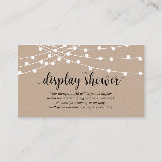 Koord lichten, Boerderij Kraft themed, display Sho Informatiekaartje (Voorkant)