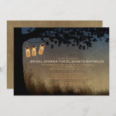  Koord- Lichten Bridal Shower Invitations Kaart (Voorkant / Achterkant)