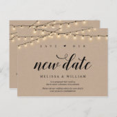 Koord Lichten, Kraft, sparen onze nieuwe datum, Ui Briefkaart (Voorkant / Achterkant)