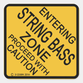 Koord-massazone invoeren vierkante sticker