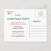 Koord met kerstboomstructuur voor lichten | Datum Aankondigingskaart (Achterkant)