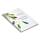 Koord op de kersttwitluciferbord met kleurenkerstl notitieboek (Rechterzijde)