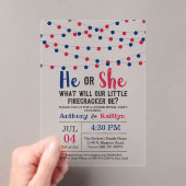 Koord op de vierde helft van juli acryl uitnodigingen (Insitu (Draagbaar))