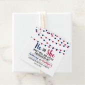 Koord op de vierde helft van juli bedankjes labels (In situ)