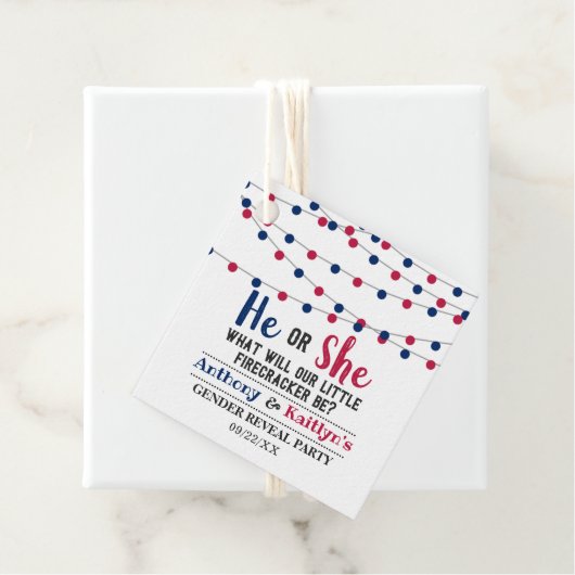 Koord op de vierde helft van juli bedankjes labels (In situ)