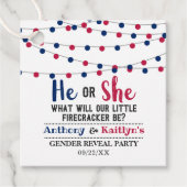 Koord op de vierde helft van juli bedankjes labels (Voorkant)