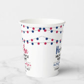 Koord op de vierde helft van juli papieren bekers (Rechts)