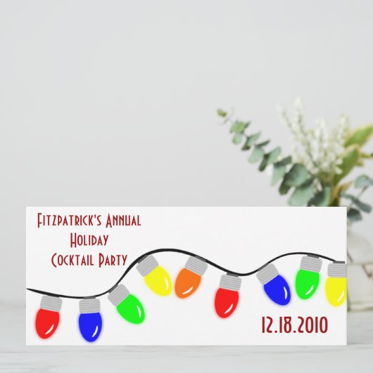 Koord op feestdagen kaart (Staand voorkant)