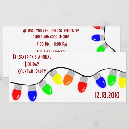 Koord op feestdagen kaart (Voorkant / Achterkant)