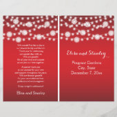 Koord op het rode trouwprogramma voor lichte sneeu (Voorkant)