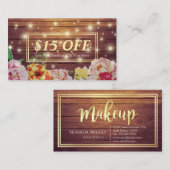 Koord op houtskool op basis van houtskorting kortingskaartje (Voorkant / Achterkant)