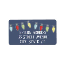 Koord op kerstfeestdag met label