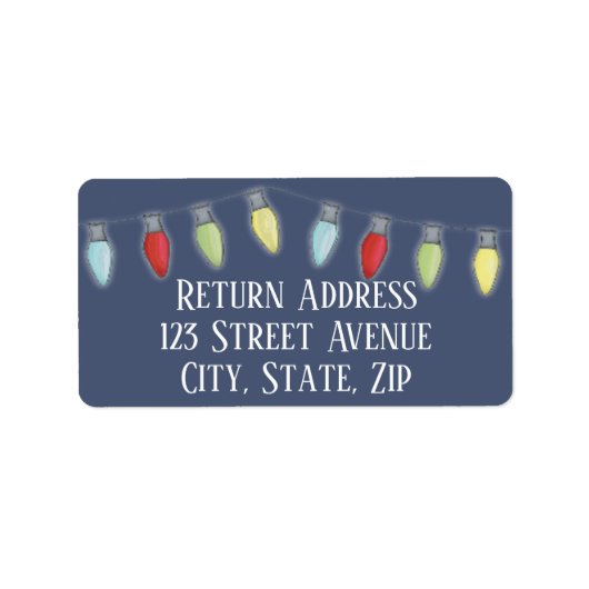 Koord op kerstfeestdag met label (Voorkant)