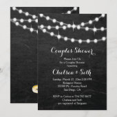 Koord op Lights Chalkboard Background Kaart (Voorkant / Achterkant)