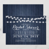 Koord van Blauw Rug Vrijgezellenfeest van de Gloei Kaart (Voorkant / Achterkant)