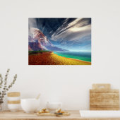 Koord van de tijd van 500 miljoen jaren poster (Keuken)