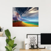 Koord van de tijd van 500 miljoen jaren poster (Thuiskantoor)