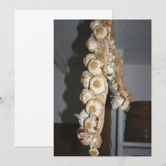 Koord van de Uitnodiging van Knoflook (Voorkant / Achterkant)