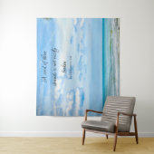 Koord van drie strengen Ocean Beach Blue Wandkleed (In situ)