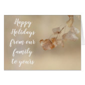 Koord van Golden Leaves, Prettige feestdagen (Voorkant Horizontaal)