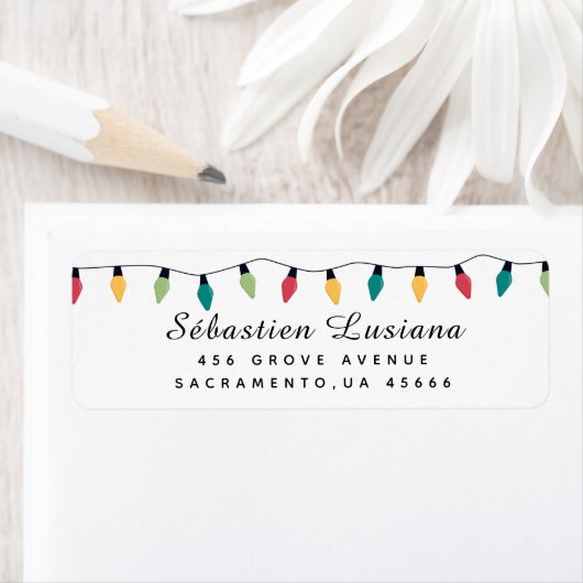 Koord van het Adres van de Terugkeer van de Lichte Etiket (Insitu)