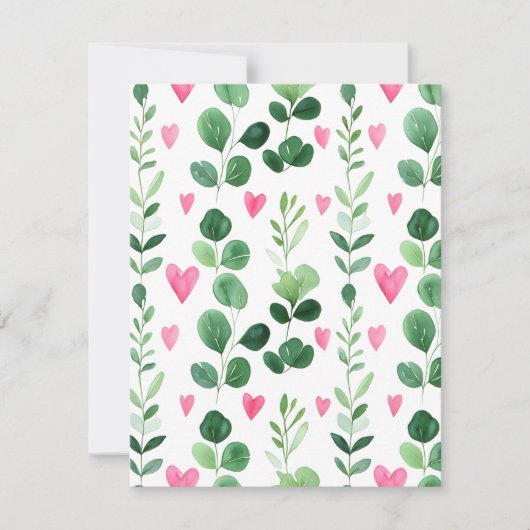 Koord van het hart feestdagenkaart (Voorkant)