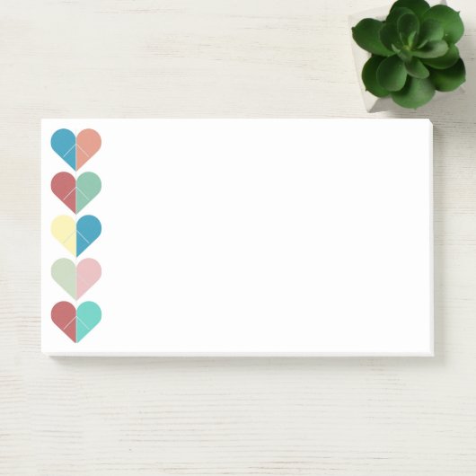 Koord van het hart post-it® notes (Kantoor)