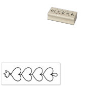 Koord van het hart rubberstempel (Gestempeld)