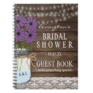Koord van het Rustic Vrijgezellenfeest Guestbook v Notitieboek