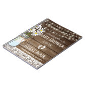 Koord van het Witte Baby shower van Lichten Guestb Notitieboek (Linkerzijde)